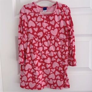 Old Navy Pink and Red Heart Dress